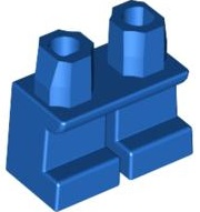 LEGO® los onderdeel Benen Aangepast in kleur Blauw 41879