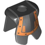 Plaatje in Gallery viewer laden, LEGO® los onderdeel Lijf Accessoire in kleur Zwart 2587pb12