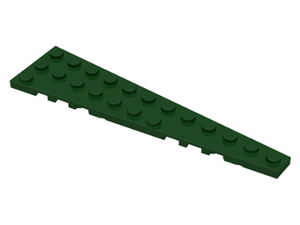 LEGO® los onderdeel Wig Plaat in kleur Donkergroen 47398
