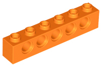 LEGO® los onderdeel Technische Steen in kleur Oranje 3894