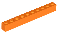 Plaatje in Gallery viewer laden, LEGO® los onderdeel Steen in kleur Oranje 6111
