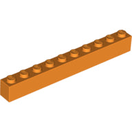LEGO® los onderdeel Steen in kleur Oranje 6111