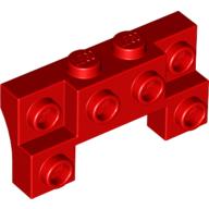 LEGO® los onderdeel Steen Aangepast in kleur Rood 52038