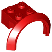 LEGO® los onderdeel Spatbord in kleur Rood 50745