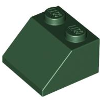 LEGO® los onderdeel Dakpan Algemeen Donkergroen 3039