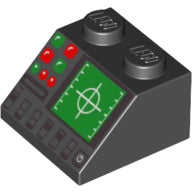 LEGO® los onderdeel Dakpan met Motief Zwart 3039pb041