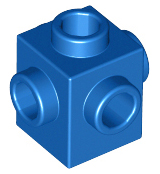 LEGO® los onderdeel Steen Aangepast in kleur Blauw 4733