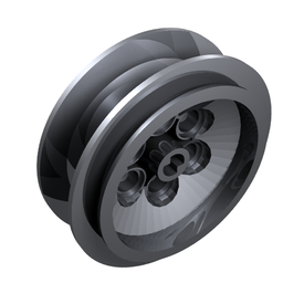 LEGO® los onderdeel Wiel in kleur Metallisch Zilver 32020