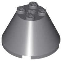 LEGO® los onderdeel Kegel Donker Blauwachtig Grijs 3943b