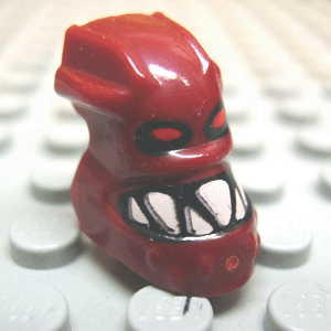 LEGO® los onderdeel Hoofd Aangepast Donkerrood x1813px1