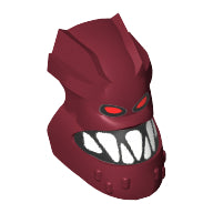 Plaatje in Gallery viewer laden, LEGO® los onderdeel Hoofd Aangepast Donkerrood x1813px1