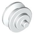 LEGO® los onderdeel Wiel in kleur Wit 3464