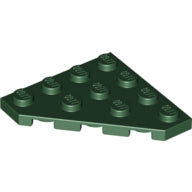 LEGO® los onderdeel Wig Plaat in kleur Donkergroen 30503