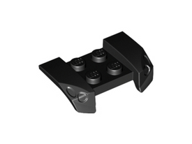 LEGO® los onderdeel Spatbord in kleur Zwart 44674