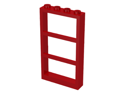LEGO® los onderdeel Raamkozijn in kleur Rood 57894