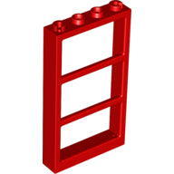 Plaatje in Gallery viewer laden, LEGO® los onderdeel Raamkozijn in kleur Rood 57894