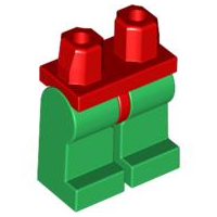 Plaatje in Gallery viewer laden, LEGO® los onderdeel Benen in kleur Rood 970c06