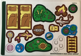 LEGO® stickervel set 43174-1 Mulan's Storybook Adventures, vel 2