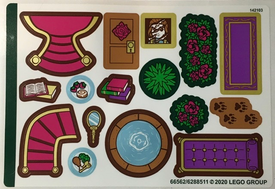 LEGO® stickervel set 43177-1 Belle's Storybook Adventures, vel 2