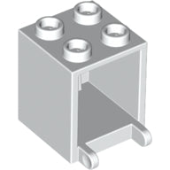 Plaatje in Gallery viewer laden, LEGO® los onderdeel Container in kleur Wit 4345