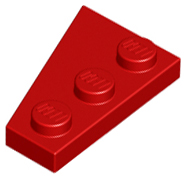 Plaatje in Gallery viewer laden, LEGO® los onderdeel Wig Plaat in kleur Rood 43722
