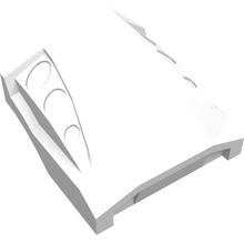 Plaatje in Gallery viewer laden, LEGO® los onderdeel Dakpan Gebogen in kleur Wit 44675