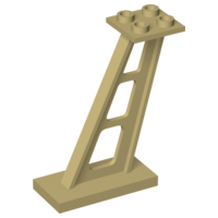 Plaatje in Gallery viewer laden, LEGO® los onderdeel Steunpilaar in kleur Geelbruin 4476b