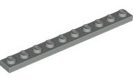 Plaatje in Gallery viewer laden, LEGO® los onderdeel Plaat Algemeen in kleur Lichtgrijs 4477