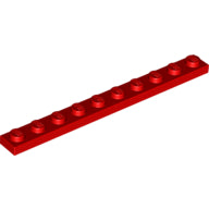 LEGO® los onderdeel Plaat Algemeen in kleur Rood 4477