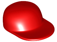 LEGO® los onderdeel Hoofddeksels in kleur Rood 4485
