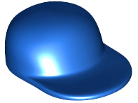 LEGO® los onderdeel Hoofddeksels in kleur Blauw 4485