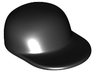 LEGO® los onderdeel Hoofddeksels in kleur Zwart 4485