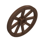 LEGO® los onderdeel Wiel in kleur Bruin 4489a
