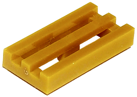 LEGO® los onderdeel Tegel Aangepast Parel Goud 2412b