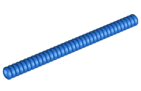 LEGO® los onderdeel Slang Geribbeld in kleur Blauw 78c12