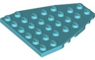 Plaatje in Gallery viewer laden, LEGO® los onderdeel Wig Plaat in kleur Hemelsblauw 50303