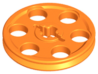 LEGO® los onderdeel Wiel in kleur Oranje 4185