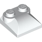 LEGO® los onderdeel Dakpan Gebogen in kleur Wit 47457