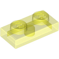 Plaatje in Gallery viewer laden, LEGO® onderdeel Plaat Algemeen Doorzichtig Neon Groen 3023