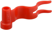 Plaatje in Gallery viewer laden, LEGO® los onderdeel Vlag in kleur Rood 4495a