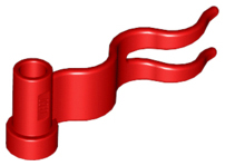 LEGO® los onderdeel Vlag in kleur Rood 4495b