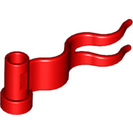 LEGO® los onderdeel Vlag in kleur Rood 4495b