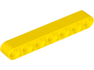 Plaatje in Gallery viewer laden, LEGO® los onderdeel Technische Hefbalk in kleur Geel 32524