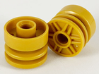 LEGO® los onderdeel Wiel in kleur Parel Goud 55981