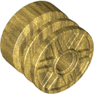 LEGO® los onderdeel Wiel in kleur Parel Goud 55981