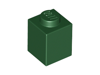 LEGO® los onderdeel Steen in kleur Donkergroen 3005