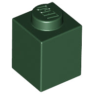 LEGO® los onderdeel Steen in kleur Donkergroen 3005