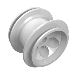 LEGO® los onderdeel Wiel in kleur Wit 6595