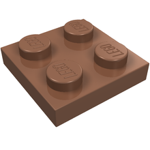Plaatje in Gallery viewer laden, LEGO® los onderdeel Plaat Algemeen in kleur Licht Bruin 3022