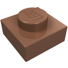 LEGO® los onderdeel Plaat Algemeen in kleur Licht Bruin 3024
